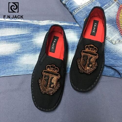 F.N.JACK Mens shoes Canvas casual shoes Mens Espadrille Smart Casual Rubber Shoe Sepatu pria Calzado Hombre Mens Sneakers