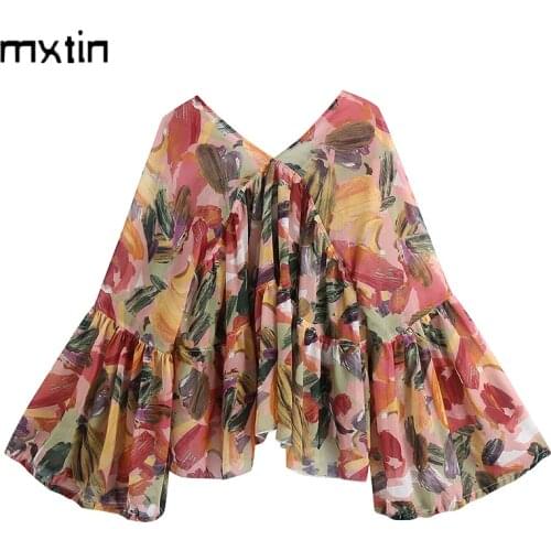 Женские рубашки оверсайз Mxtin China At AliExpress