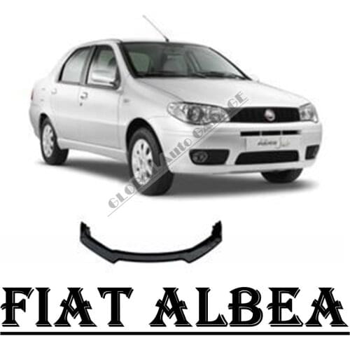 For Fıat Albea Front Bumper Attachment Lip 2001-2020 Piano Glossy Black Splitter Diffuser Universal Spoiler Bumper Mud Flaps