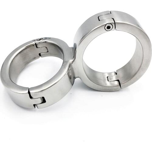 Stainless steel metal handcuffs for sex adult games bdsm bondage restraints sex toys for couples hand cuffs slave fetish
