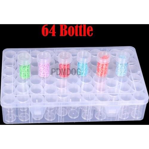 28/56/64/128 Pcs Slot Diamond Painting Tools Accessories Beads Container Kits Storage Organizer Stone Storage Convenience Box