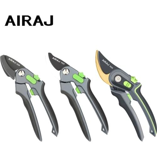 AIRAJ Gardening Pruning Shears Large Opening Fruit Tree ,Flower Pruning Can Cut 24mm Thick Branches with Storage Box