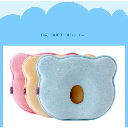 Newborn Baby Pillow Soft Infant Baby Nursing Prevent Flat Head Memory Foam Cushion Shaping Pillow Sleeping Positioner Protect