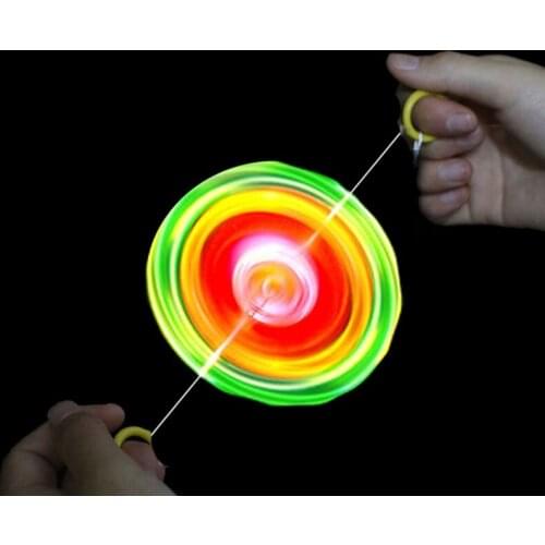 Wire Flash Flywheel Hand Night Light UFO Spinner Night Market Booth Goods Children Shining Small Toys