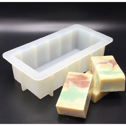 Rectangular Toast Silicon Mold DIY Handmade Soap Mould 500-1200ML Soap Making Tools Bread Pastry Baking Tools Moldes De Silicona