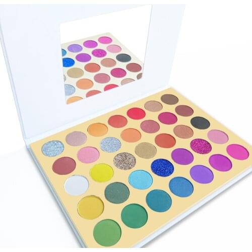 Shimmer Matte Eyeshadow Palette 35 Color Long lasting Glitter Eyeshadow Pallete Shimmer Matte Nude Pigment Waterproof Eye Shadow