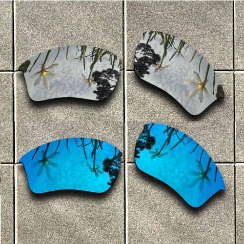 Ice Blue & Silver Polarized Sunglasses Replacement Lens for-Oakley Half Jacket 2.0 XL Frame 100% UV Protection Good Fitness