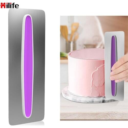 Cake Scraper Smoother DIY Bakeware Tableware Cake Edge Cream Decorating Cake Stand Adjustable Fondant Spatulas Kitchen Cake Tool