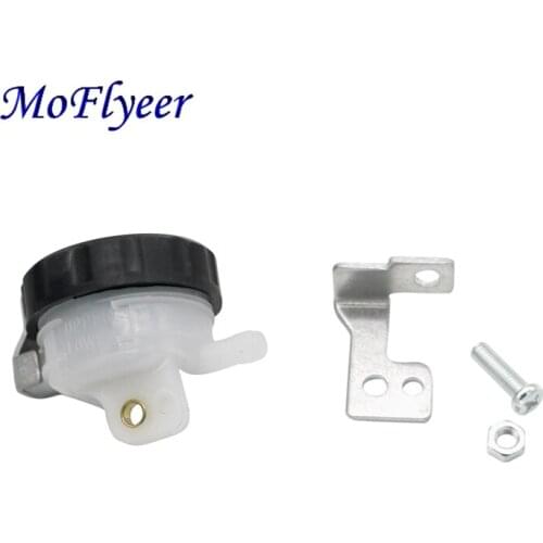 MoFlyeer Universal Refit Fluid Bottle Reservoir Motorcycle Foot Rear Brake Master Cylinder Tank Oil Cup