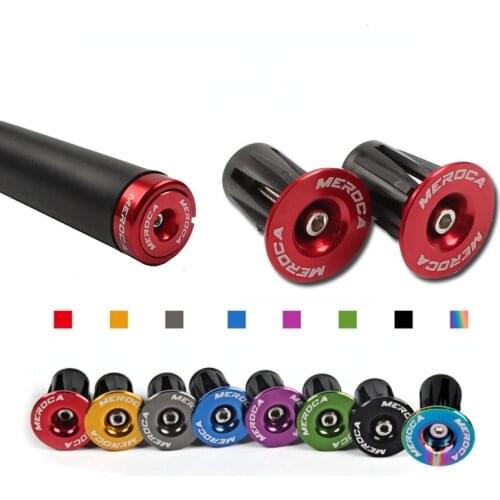 1 Pair Bike Handlebar End Plug Aluminum Alloy Lock Mountain Handle Bar Grips Bicycle Grip Cover Cap for Bike Handlebar Accessory