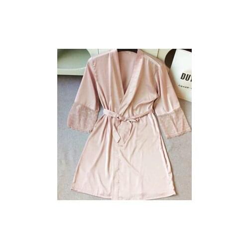 Free shipping 2016 new arrival womens nightwear bathing robes fashion sleepwear for female high quality real silk M L XL XXL