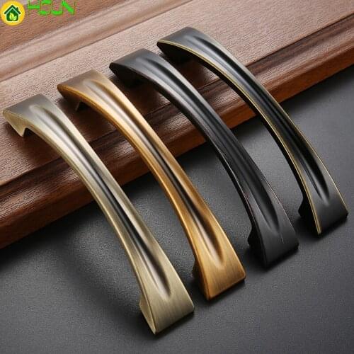 1pc 2018 new high quality antique zinc handles for furniture Drawer Cabinet Kitchen Pull Handles Knobs Handle Wardrobe