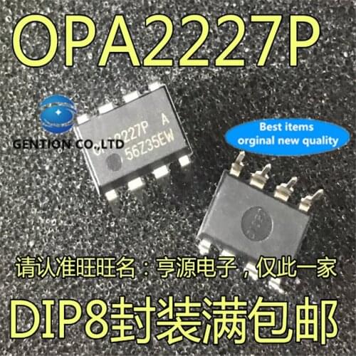 10Pcs OPA2227P OPA2227PA OPA2227 DIP-8 Dual OP AMP IC in stock 100% new and original