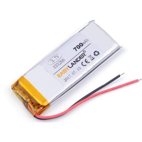 3.7v lithium ion rechargeable battery 333266 700mah MP5 GPS Dipper LED light box DIY speaker