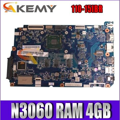 Akemy NM-A801 NM-A804 Is Suitable For Lenovo Ideapad 110-15IBR Laptop Motherboard CPU N3060 RAM 4GB 100% Test