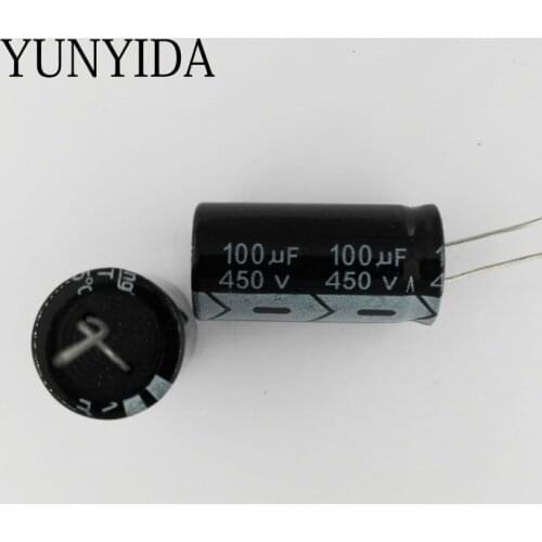 5pcs 450V 100UF 100uf450v Aluminum Electrolytic Capacitor