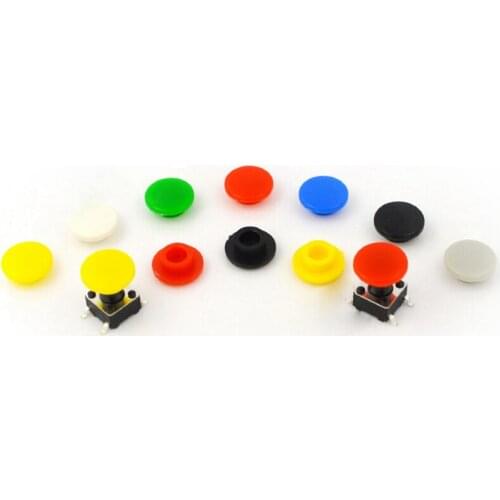 Free shipping 100PCS Red Green Blue White Black Gray Each touch switch cap A29 diameter 8 Inner hole 3.2 key caps