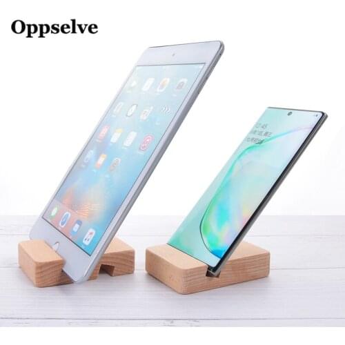 Oppselve Wooden Phone Holder for iPhone 11 Pro Max X XS Mobile Phone Bracket For Samsung S10 9 8 Tablet Stand Desk Phone Support