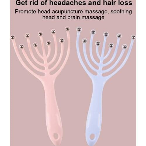 Nine Claw Massager Head Massage Decompression Artifact Octopus Head Massage Instrument Ball Massage Relaxation Beauty Health