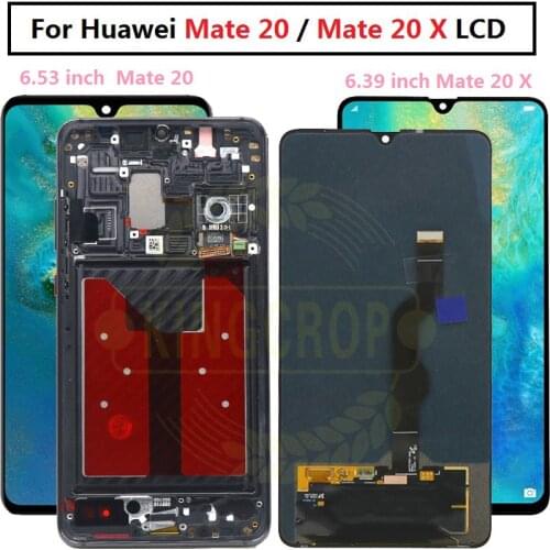 For Huawei mate 20 LCD Display Touch Screen Digitizer Replacement for HUAWEI mate 20 X for Huawei mate20 HMA-AL00 LCD with frame