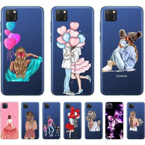 For Honor 9S Silicon Case for Honor9 s 5.45inch Transparent DUA-LX9 Luxury Soft Coque Phone Cases Shockproof Bumper Protection