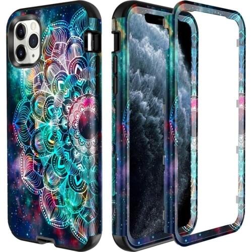 For iPhone 11 Pro XR XS Max X Case, 360 Full Body Coverage Hard PC+Soft Silicone TPU 3in1 Certified Military Shockproof Cover