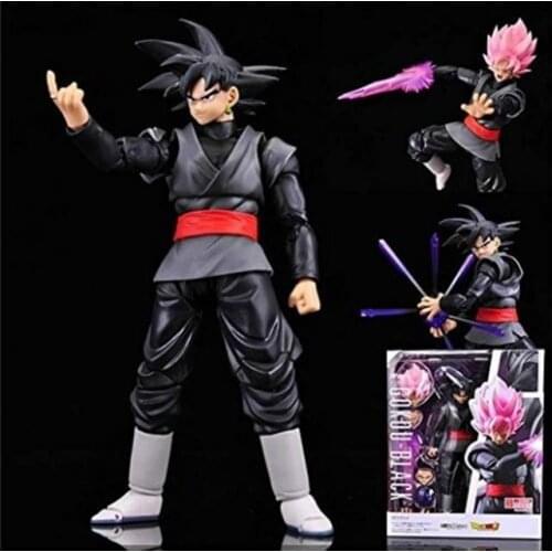 160mm Super Saiyan Red Hair Son Goku Zamasu PVC Action Figures Anime Dragon Ball Z Movable Joint Goku Figurine Toys