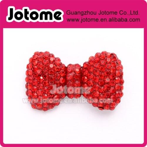 Crystal Red Bow Brooch, Bridal Bridesmaid Prom Dress Sash Cake Decor Brooches for Bouquet, DIY Jewelry Crafts Red Broaches