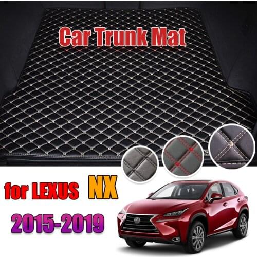 Leather Car Trunk Mat For Lexus NX 2015-2019 Cargo Liner Accessories Interior Boot