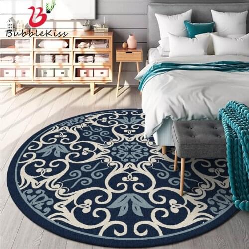 Bubble Kiss Round Carpet Nordic Printing Carpets For Living Room Rug Non-Slip Bedroom Decor Carpet Coffee Table Customize Rug