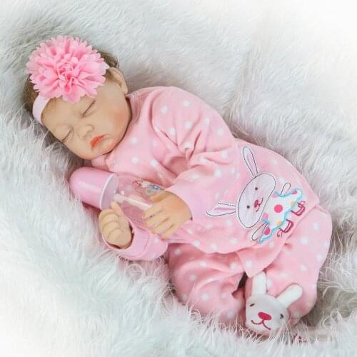 NPK Realistic Pink Girl Silicone Reborn Babies Dolls Education Toys Real Baby Lifelike Bebe Reborn Bonecas Christmas Gift toys