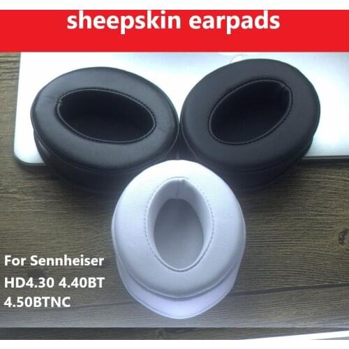 Soft Comfortable Sheepskin Earpads Cushion for Sennheiser HD4.30 4.40BT 4.50BTNC High Quality Protein Sponge Ear Pads for HD4.3