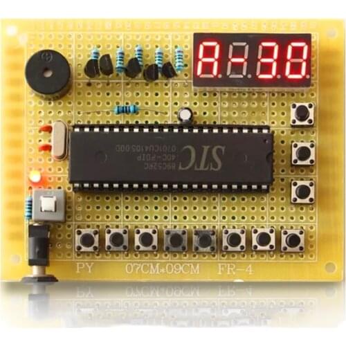 Based on 51 single-chip microcomputer course to learn welding DIY kit digital display eight-way answering device making parts