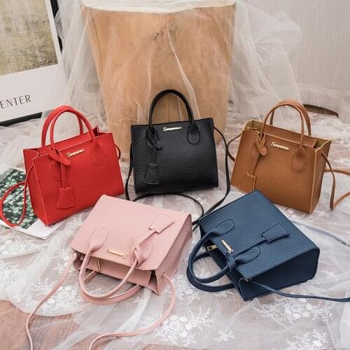 Korean Style Lychee Pattern Portable Bucket Bag 2020 Summer New Product Personality Messenger Shoulder Mobile Phone Bag