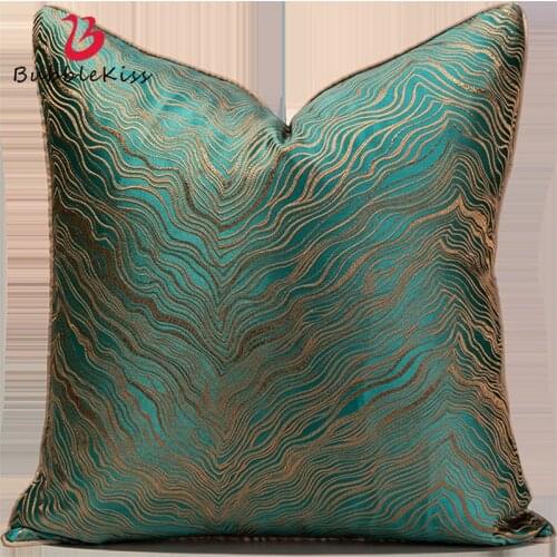 Bubble Kiss Nordic Light Luxury Cushion Cover Square Embroidery Stripes Home Sofa Decorative Pillowcase Living Room Pillow Cover