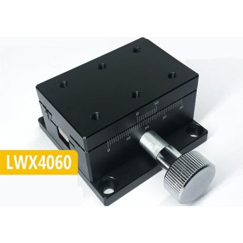 LWX4060 Gear Rack Swallowtail Manual Displacement Platform Fast Moving Adjustment Slide Platform Precision Smooth Platform