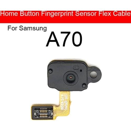Home Fingerprint Button Flex Cable For Samsung Galaxy A70 Key Home Menu Return Button Recognition Sensor Flex Ribbon Repair