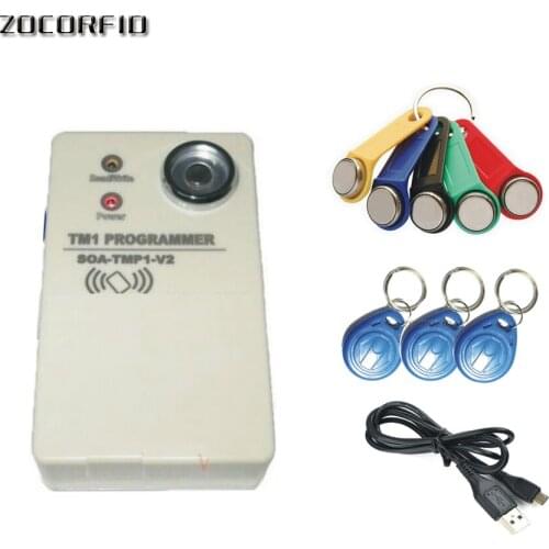 TM RFID Copier Duplicator handheld RW1990 TM1990 TM1990B ibutton DS-1990A I-Button 125KHz EM4305 T5577 EM4100 TM card Reader