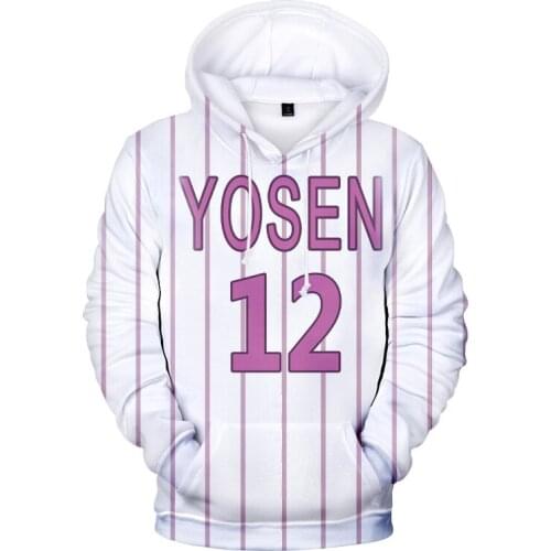 Kuroko Basket Ball Hoodie Sweatshirt SEIRIN School Uniform Cosplay Men Harajuku Anime Kuroko No Basket Basuke Pullovers