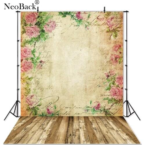 Thin Vinyl New Born Baby Floral Wall Photography Backdrop children kids backdrops Printing Photography Studio Photo backgrounds