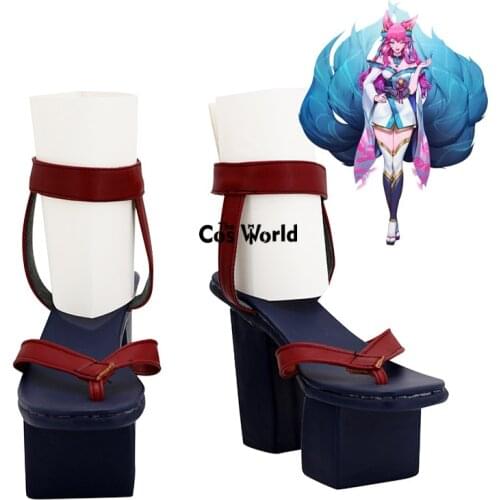 LOL Spirit Blossom the Nine-Tailed Fox Ahri Games Customize Cosplay Shoes Geta