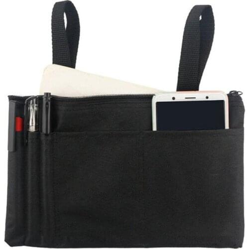 Universal Wheelchair Scooter Scooter Side Bag Armrest Bag Multi Pocket Storage Bag