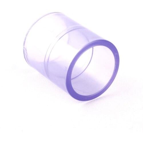 Inner Dia. 32mm (1.25 Inch) Hi-quality Transparent PVC Coupling Water Pipe Straight Repair Connectors Pipe Extend Fittings