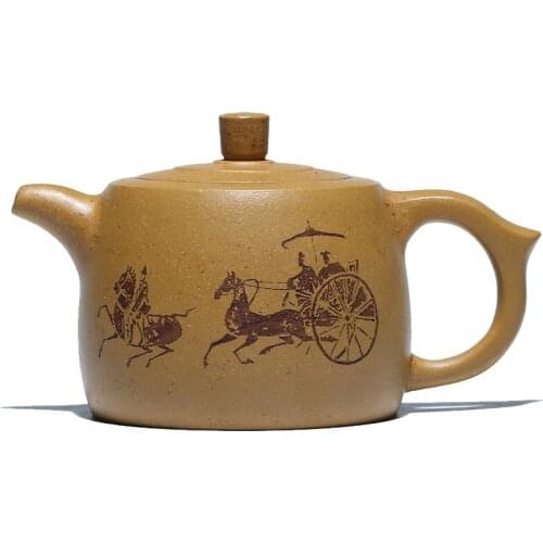 Yixing Purple Sand Teapot Handmade Raw Ore Kuihuang Zhunijing Teapot Household Kung Fu Tea Set Household Teapot
