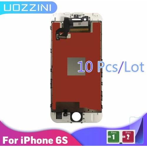 10 PCS/LOT 100% Tested LCD For iPhone 6S Of Capacitive Touch Screen For iPhone 6S LCD +Tempered Film Gift