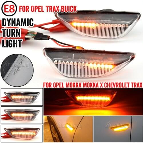 2x Led Dynamic Side Marker Turn Signal Light Sequential Blinker Lamp For Opel Mokka X Chevrolet Trax Buick Encore Car-Styling