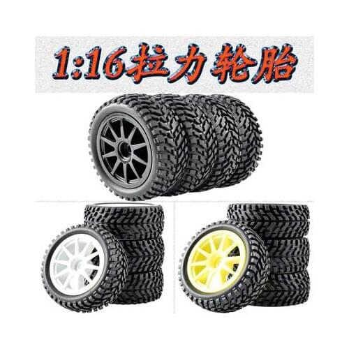 4 piezas de 75mm de goma de escalada de coche fuera de carretera llanta y neumáticos hexagonales para HSP HPI 1:10 componentes