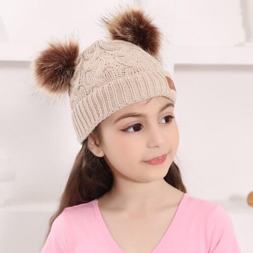 AIWOHAIGE 2020 NEW Knit Hat 0-2 Years Old Baby Cap New Childrens Newborn Winter Knit Hat Little Boy Girl Pompon Hat Winter Warm
