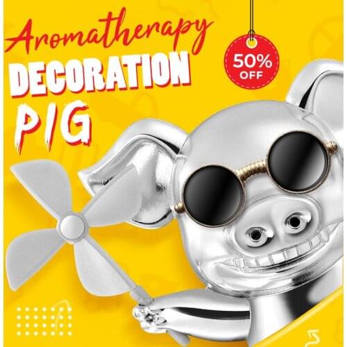 Car Aromatherapy Decoration Creative Windmill piggy Diffuser Car Decor Factory Price Car Perfume Fragrance Clip Auto Vent Air Fr