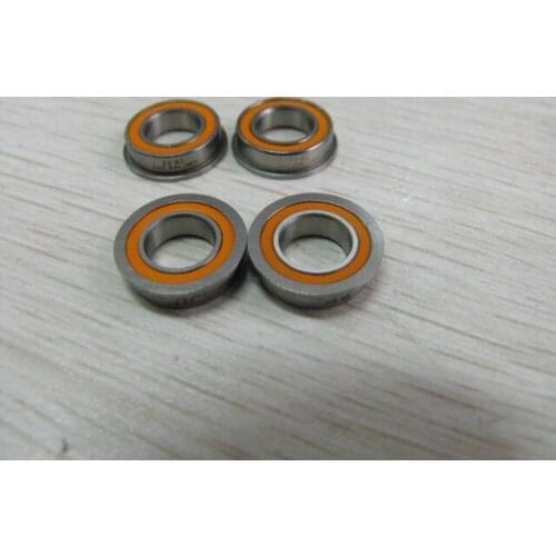 Free Shipping 10PCS Flange bearing 8x14x4 Stainless steel hybrid ceramic ball bearing SMF148 2RS CB ABEC5 Motor bearing